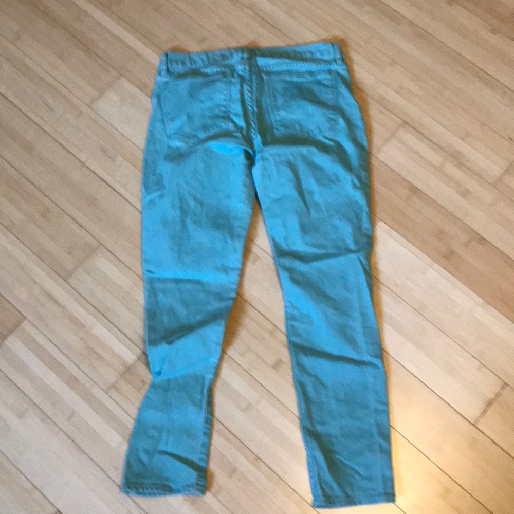 Teal jeans